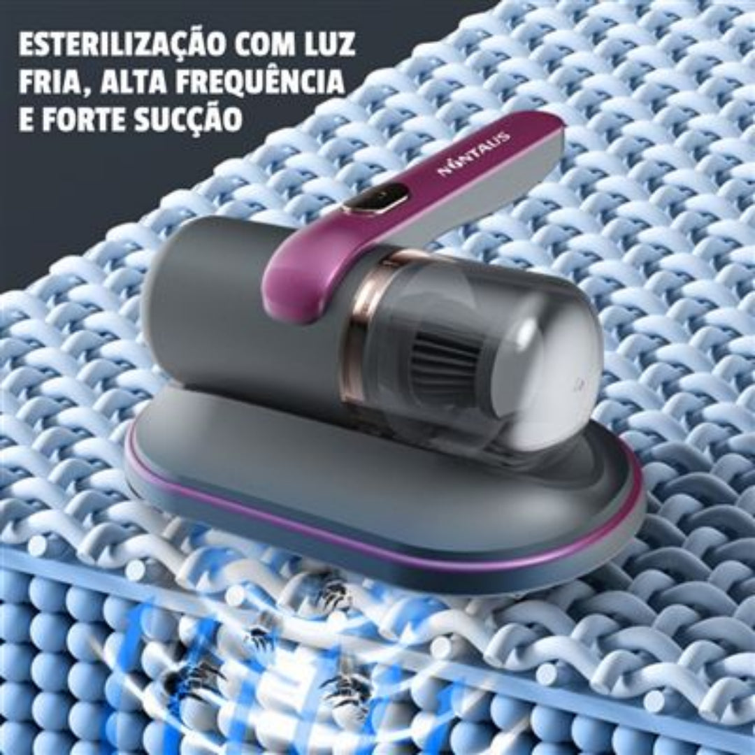 Aspirador Portátil Anti-Ácaros de Alta Potência – Sucção 8 kPa + Tecnologia Ultrassónica