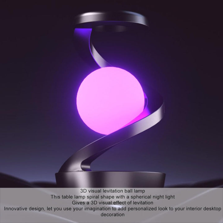 Candeeiro Flutuante e Giratório 3D