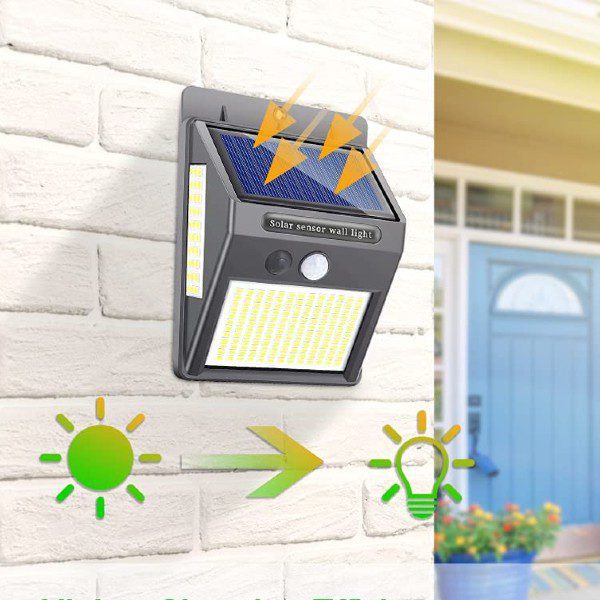 Lâmpada Solar com Sensor de Movimento