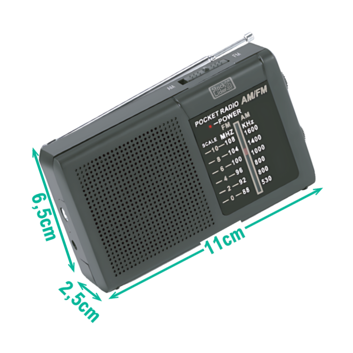 Rádio Portátil AM-FM – Leva a tua música para todo o lado