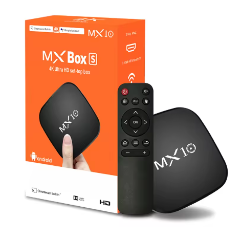 Android TV Box Mini MX10 | Smart TV 4K com Wi-Fi 2,4 GHz