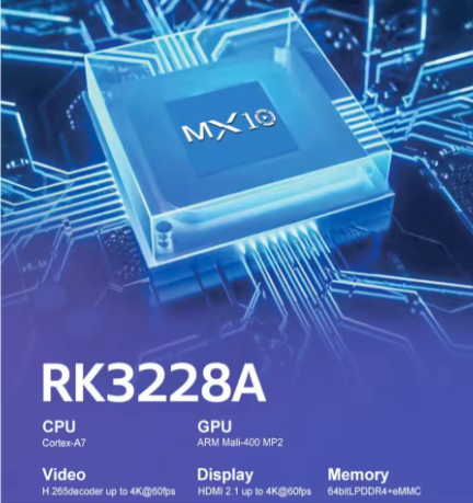 Android TV Box Mini MX10 | Smart TV 4K com Wi-Fi 2,4 GHz