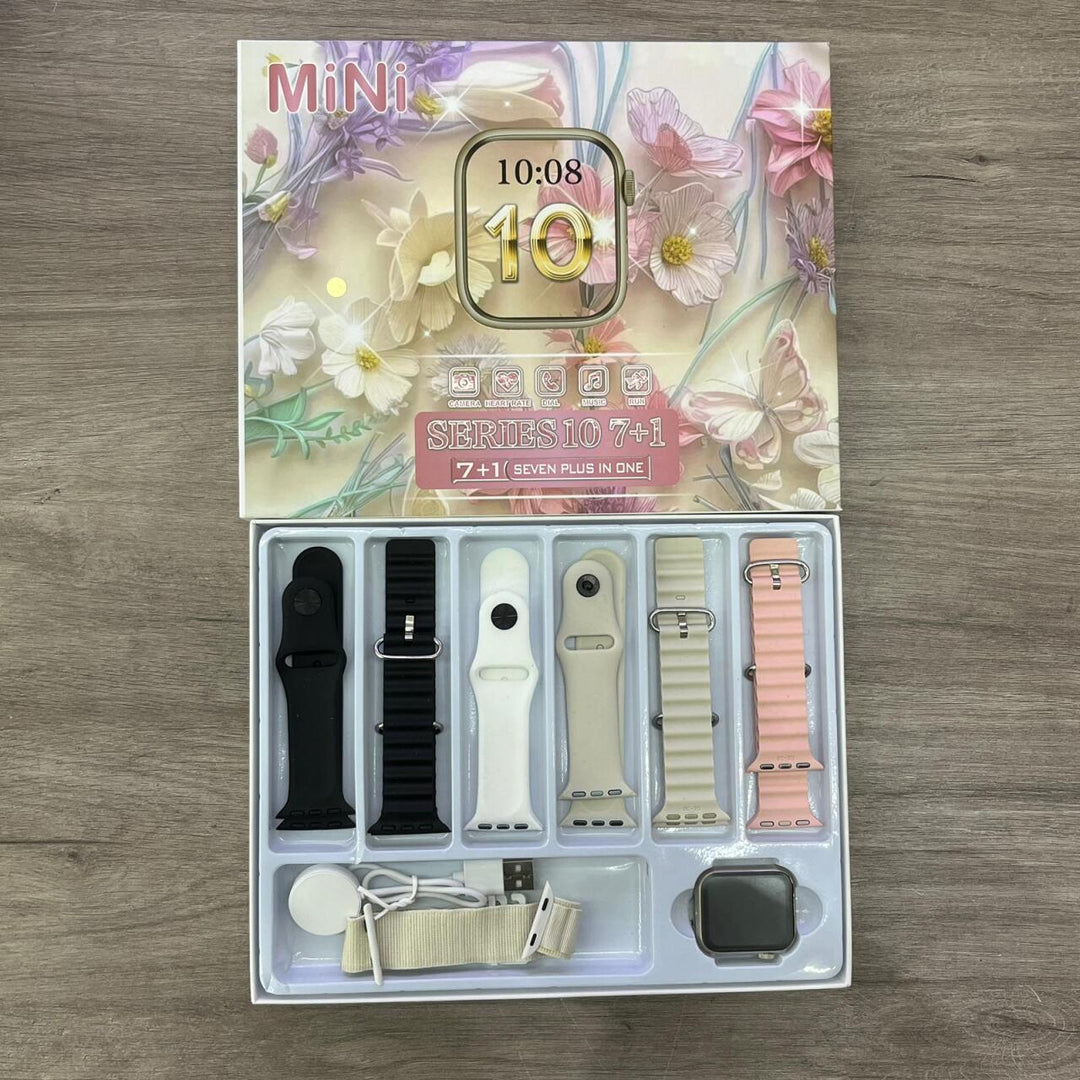 Smartwatch Mini 7 em 1 – Compacto, Versátil e com Estilo