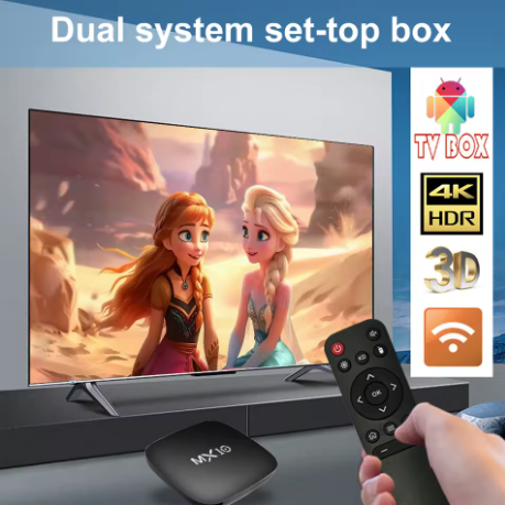 Android TV Box Mini MX10 | Smart TV 4K com Wi-Fi 2,4 GHz