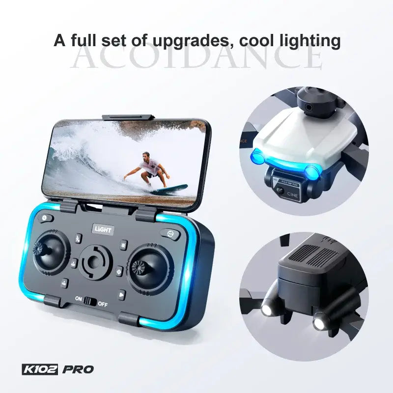 Mini Drone K102PRO com Câmara 4K HD