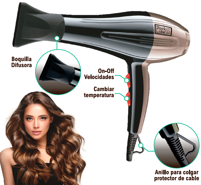 Secador de Cabelo Profissional 2000W