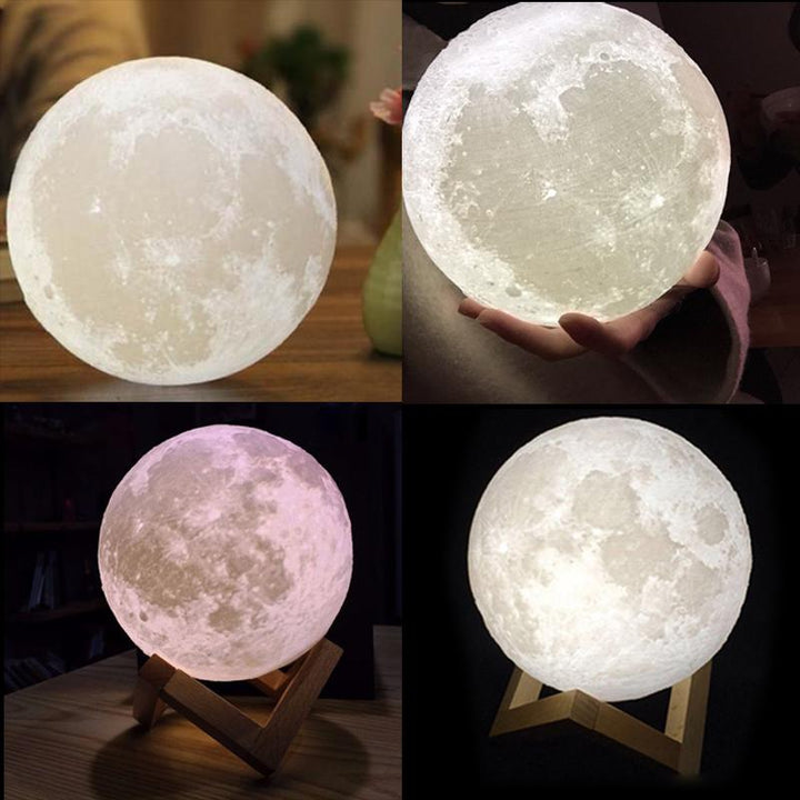 Candeeiro Lua 3D