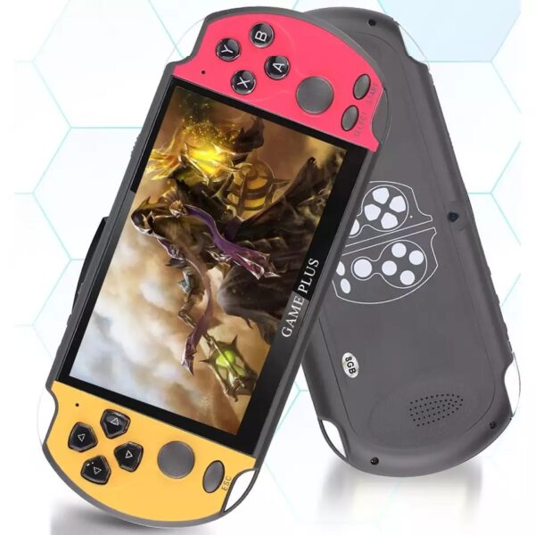 Consola portátil X7 Plus 8GB + 500 jogos