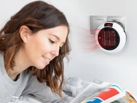Aquecedor Cerâmico Redondo de Tomada com Comando 1000 watts