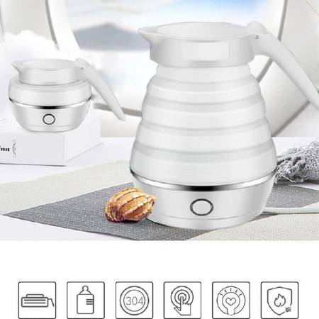 Chaleira Elétrica Dobrável Portátil de Silicone