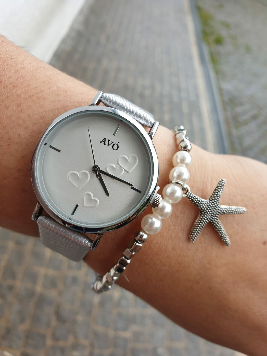 Relógio avó love ecopele