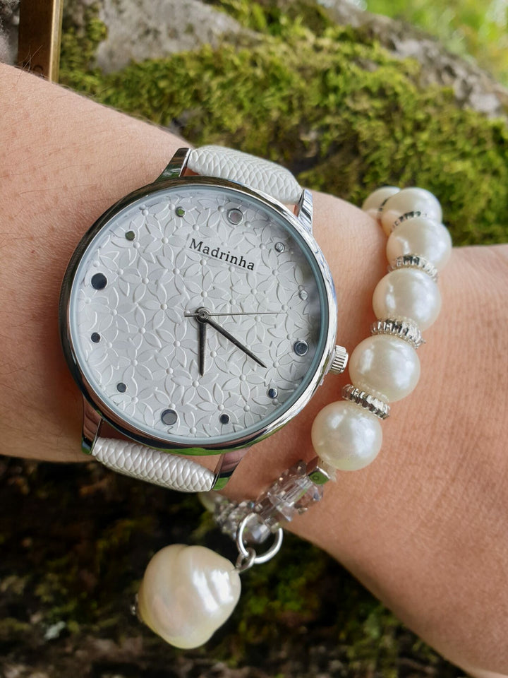 Relógio Madrinha Garden Ecopele