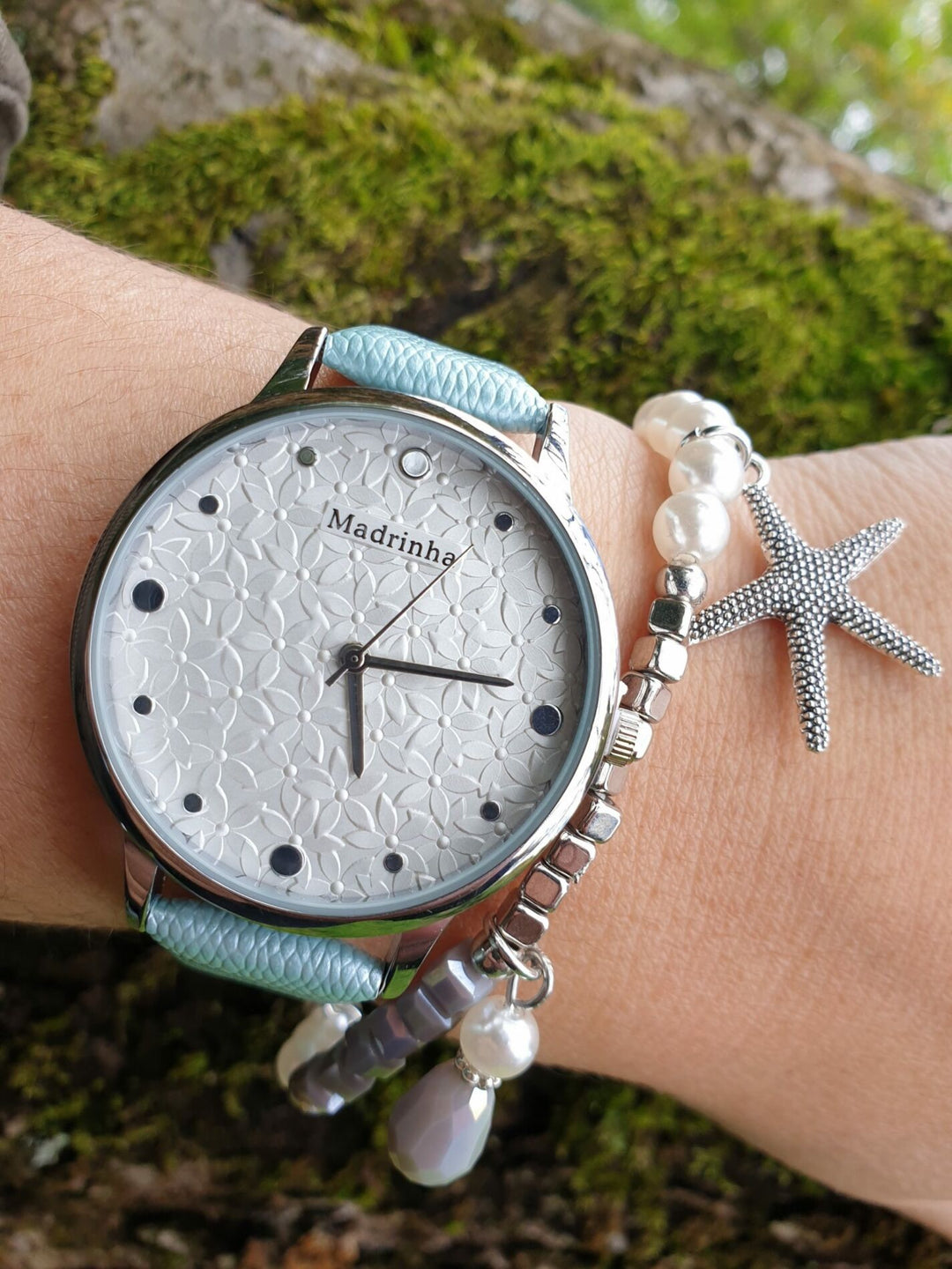 Relógio Madrinha Garden Ecopele