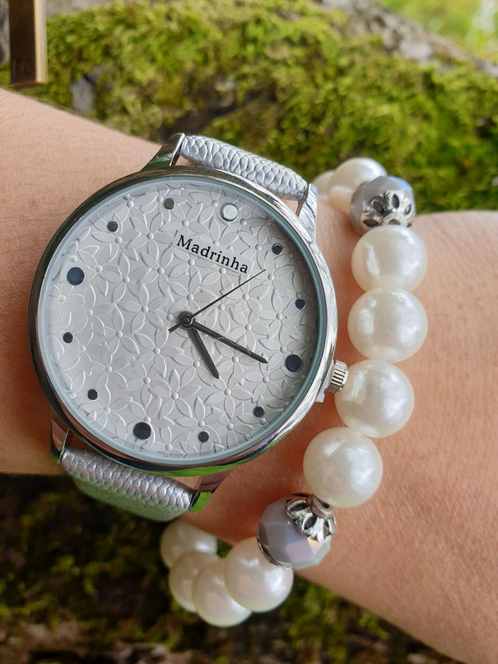 Relógio Madrinha Garden Ecopele