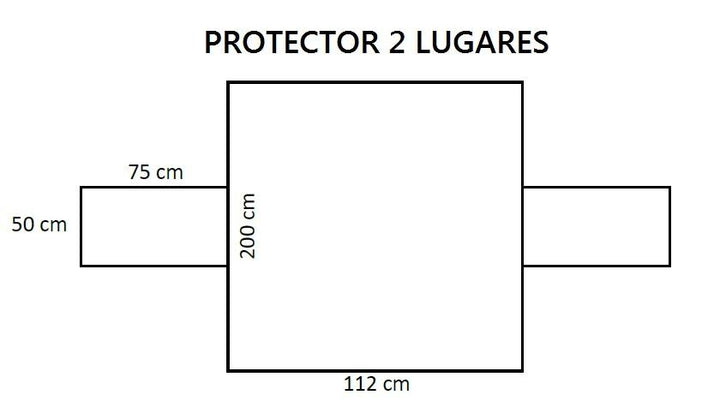 Protetor de sofá Premium 2 lugares - made in Portugal