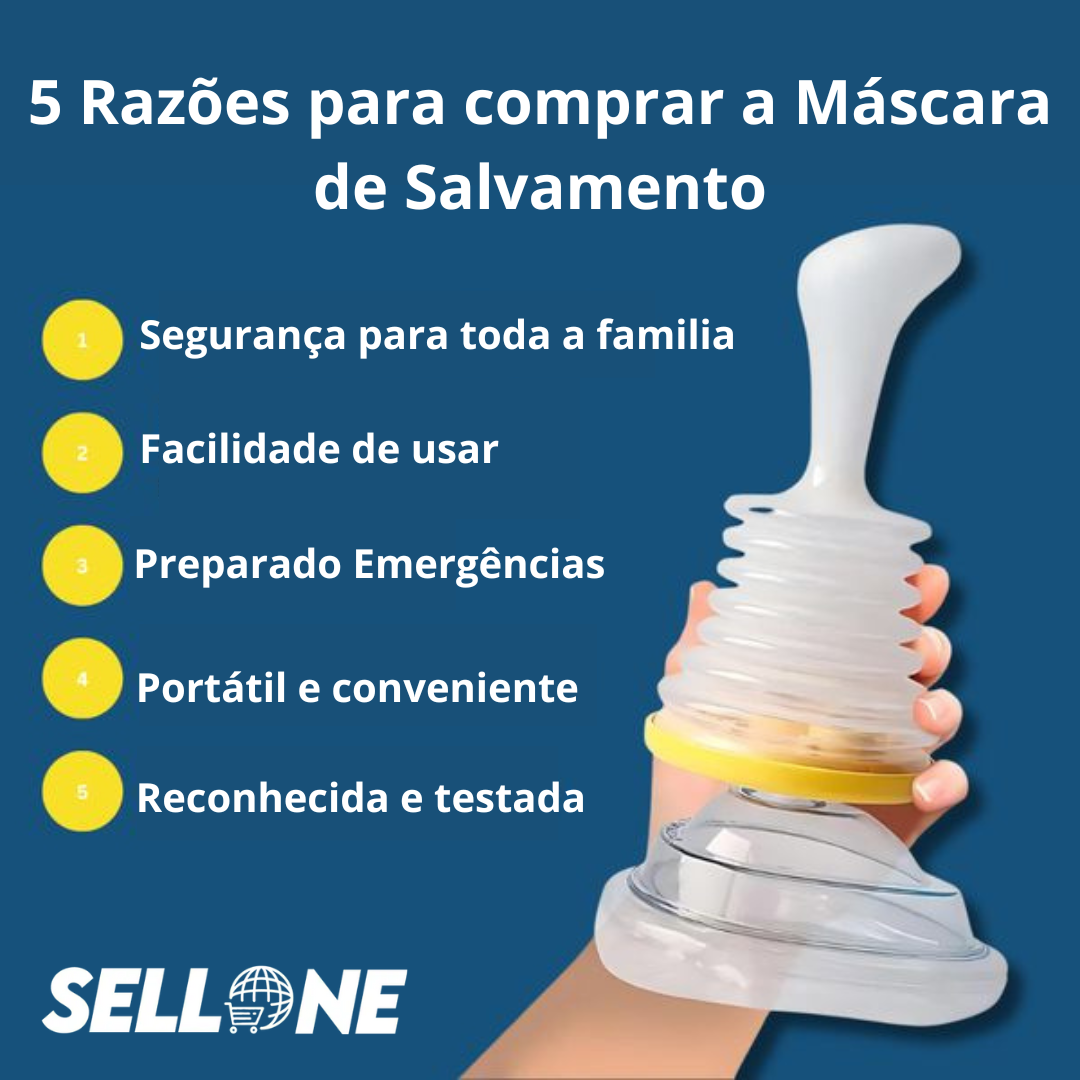 Máscara de Resgate de Emergência de Asfixia