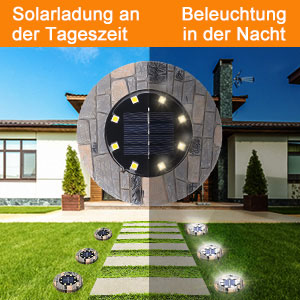 Lâmpadas Solares de Jardim Mosaico - Pack de 4