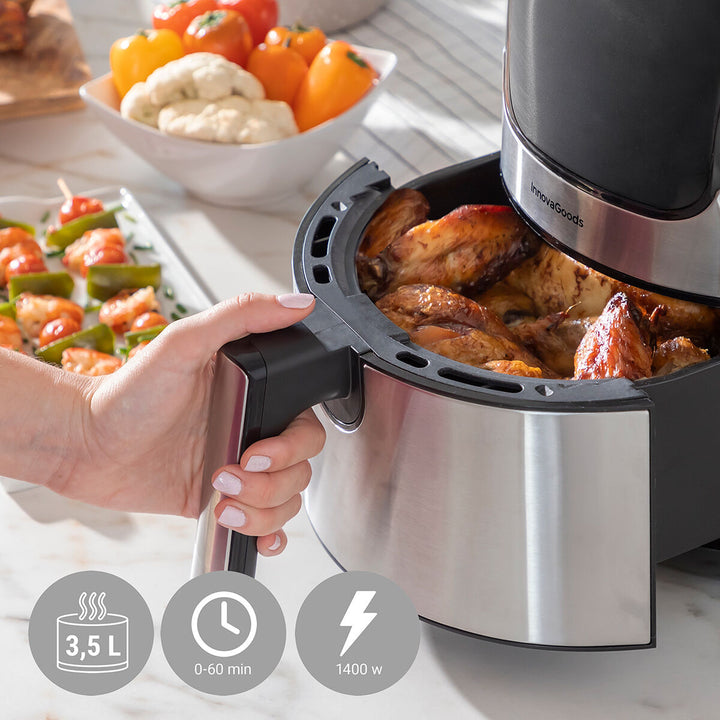 Fritadeira Air Fryer Fryinn 3500 Preto Aço inoxidável 1400 W 3,5 L