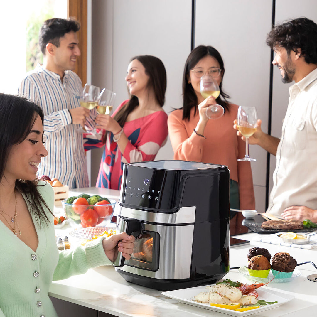 Fritadeira Air Fryer Fryinn View 6500 Preto Aço inoxidável 1700 W 6,5 L