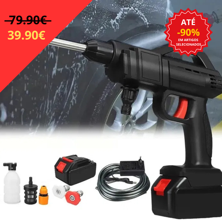 Pistola de Lavagem Pressão - 2 BATERIAS