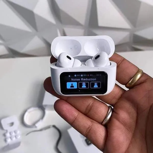 Airpods A9 Pro Ecrã Tátil e Cancelamento de Ruído