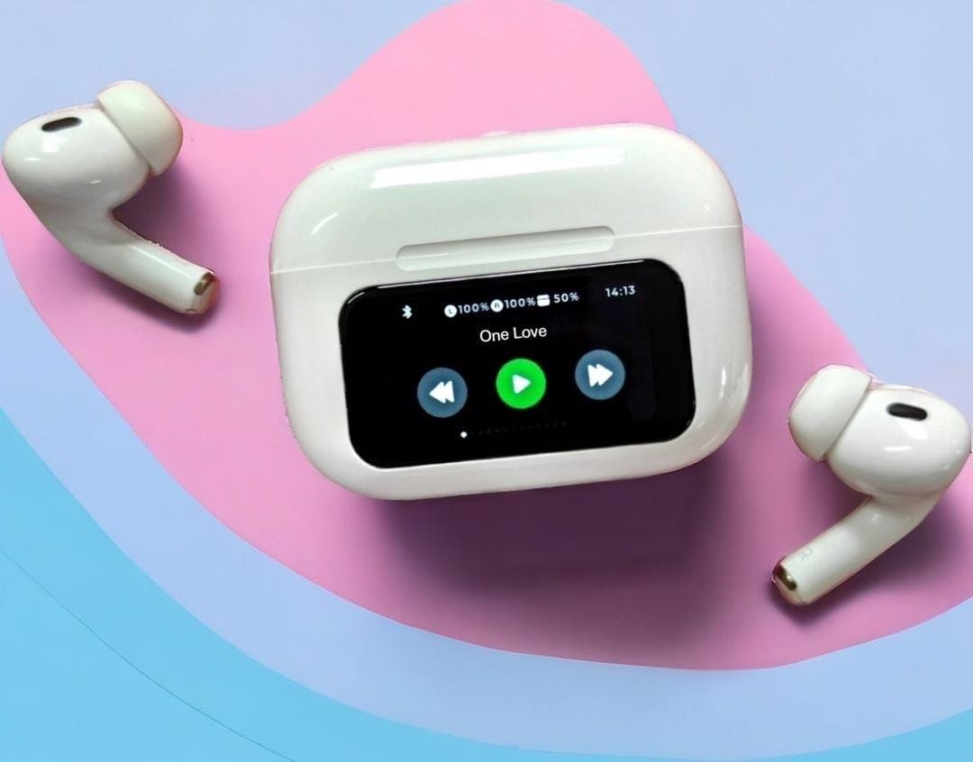 Airpods A9 Pro Ecrã Tátil e Cancelamento de Ruído