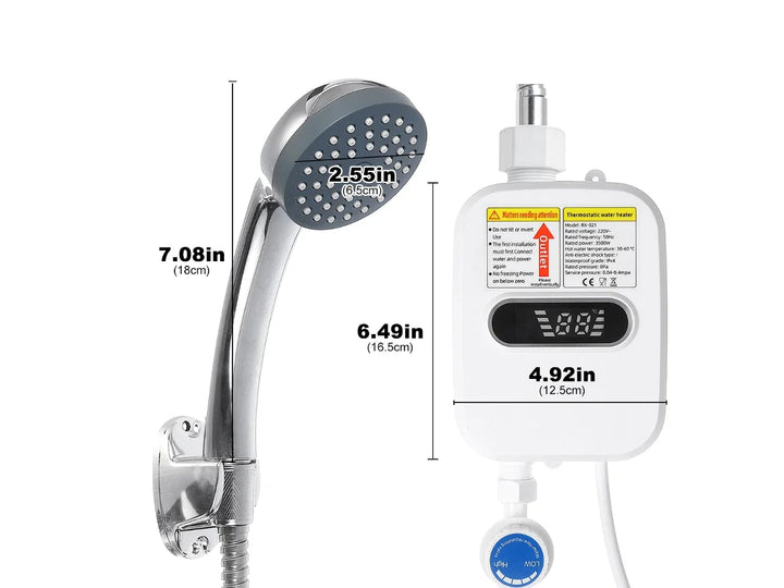Aquecedor de Água Instantânea com Chuveiro