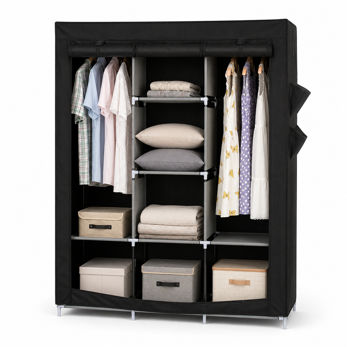 Armário em Tecido com Capa – Organização Prática e Elegante!