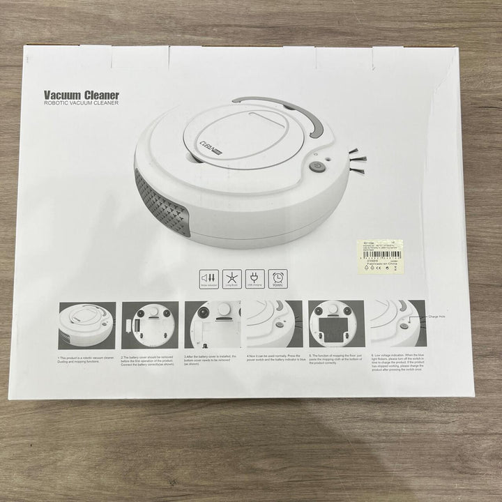 Aspirador Robot Inteligente 3 em 1 – Varrer, Aspirar e Esfregar com 3.500PA de Sucção Potente