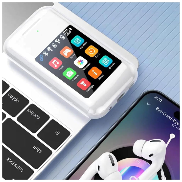 Auriculares Bluetooth com Ecrã Touch e Caixa Powerbank