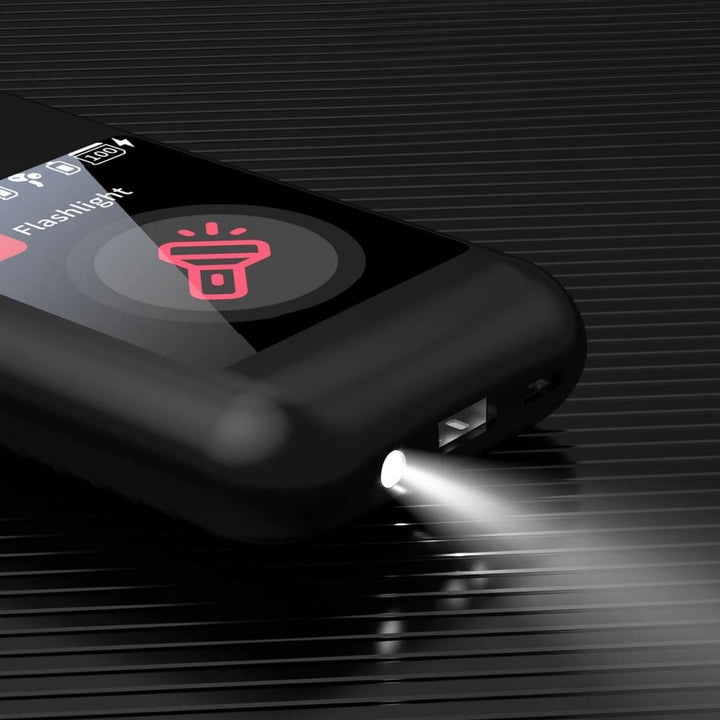 Auriculares Bluetooth com Ecrã Touch e Caixa Powerbank