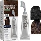 Crema para el cabello con peine para cubrir canas negro
