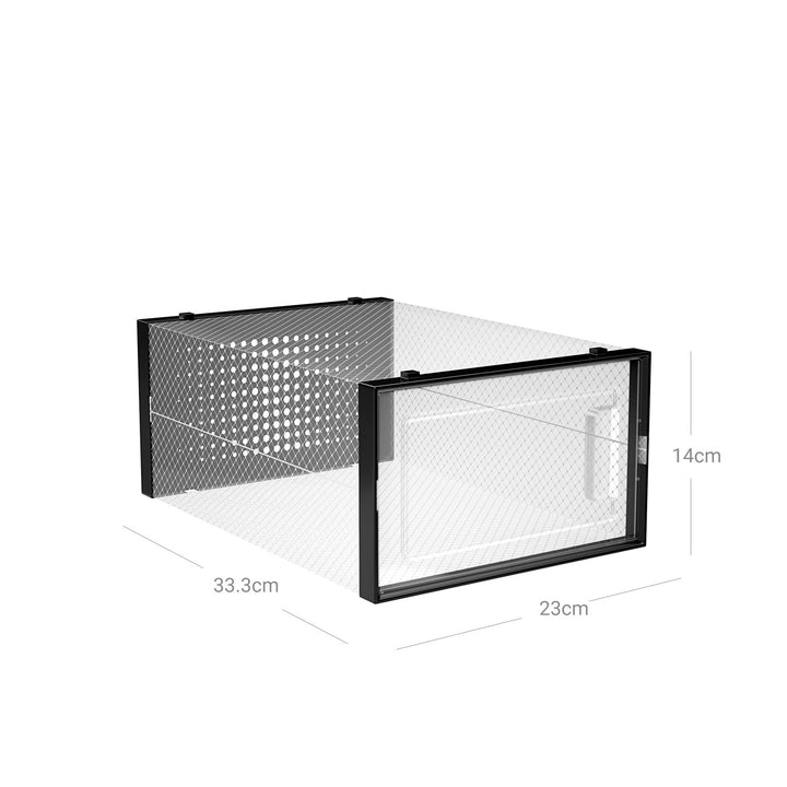 Sapateira em Cubos Plástico Transparente