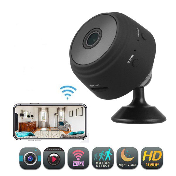 Mini Câmara de Vigilância Wi-Fi sem Fios