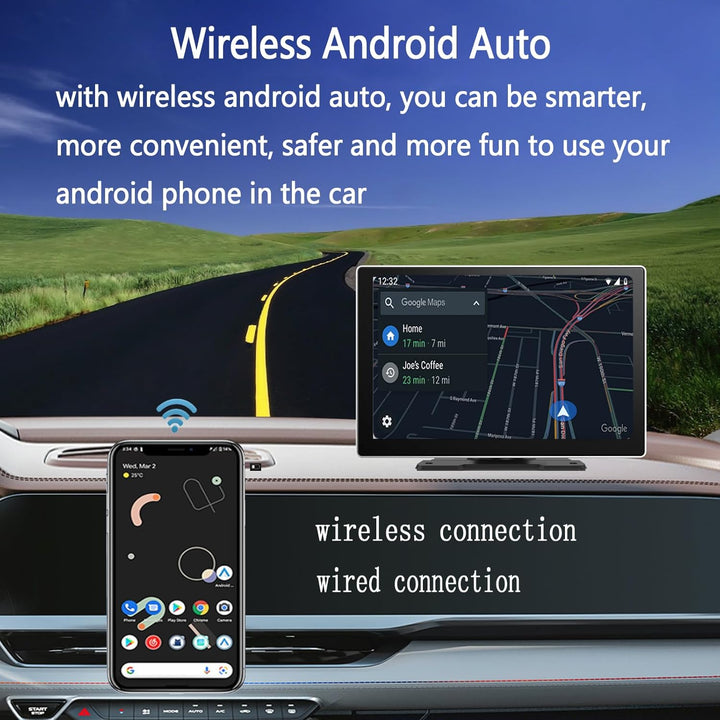 Carplay Q-CA770 Portátil Android Auto 4K - Oferta Câmera Traseira