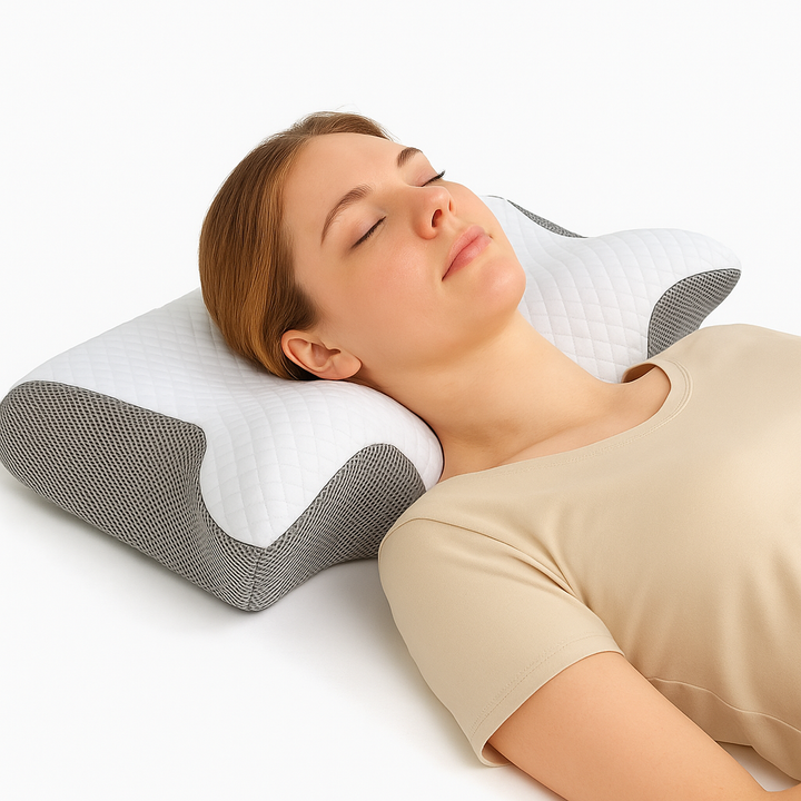 Almofada Cervical Ortopédica 2 em 1 — Conforto Ergonómico