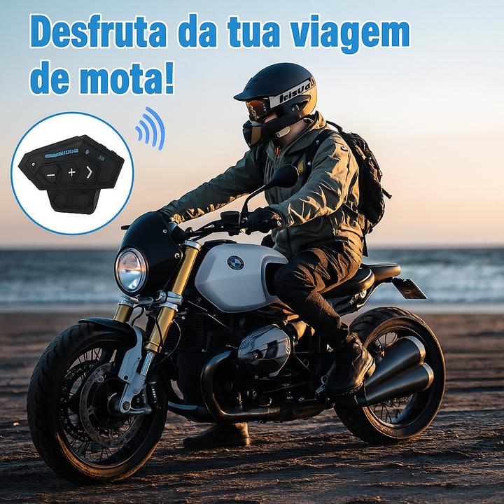 Intercomunicador BT12 para Capacete de Moto