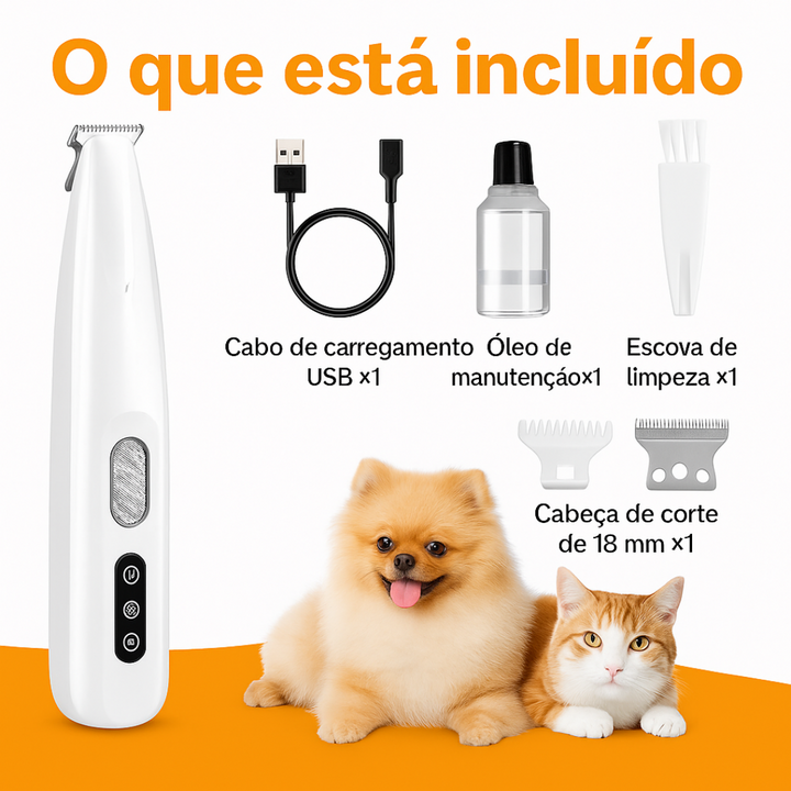 Máquina de Corta-Pelos Profissional para Animais