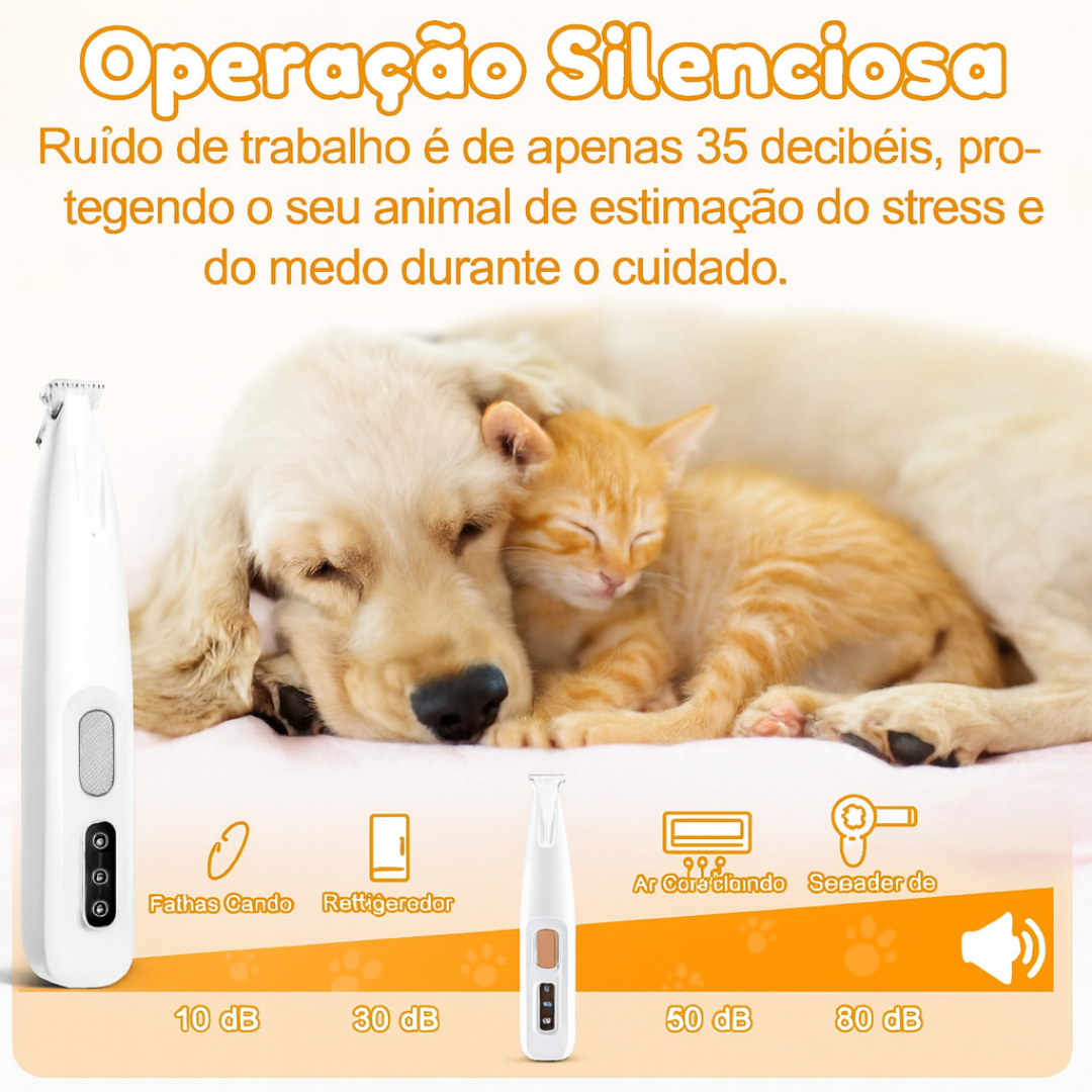 Máquina de Corta-Pelos Profissional para Animais