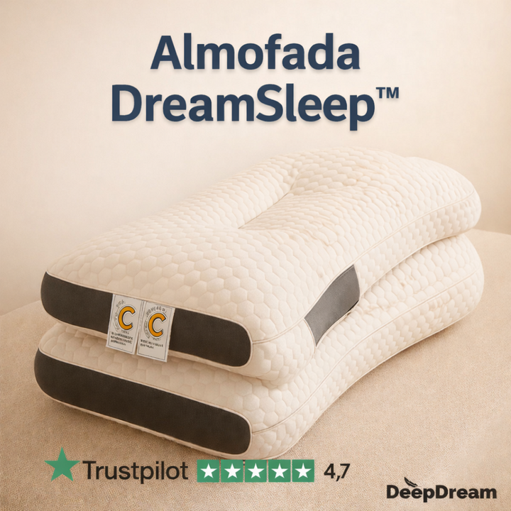 Almofada DreamSleep™ – Dorme melhor. Acorda sem dores