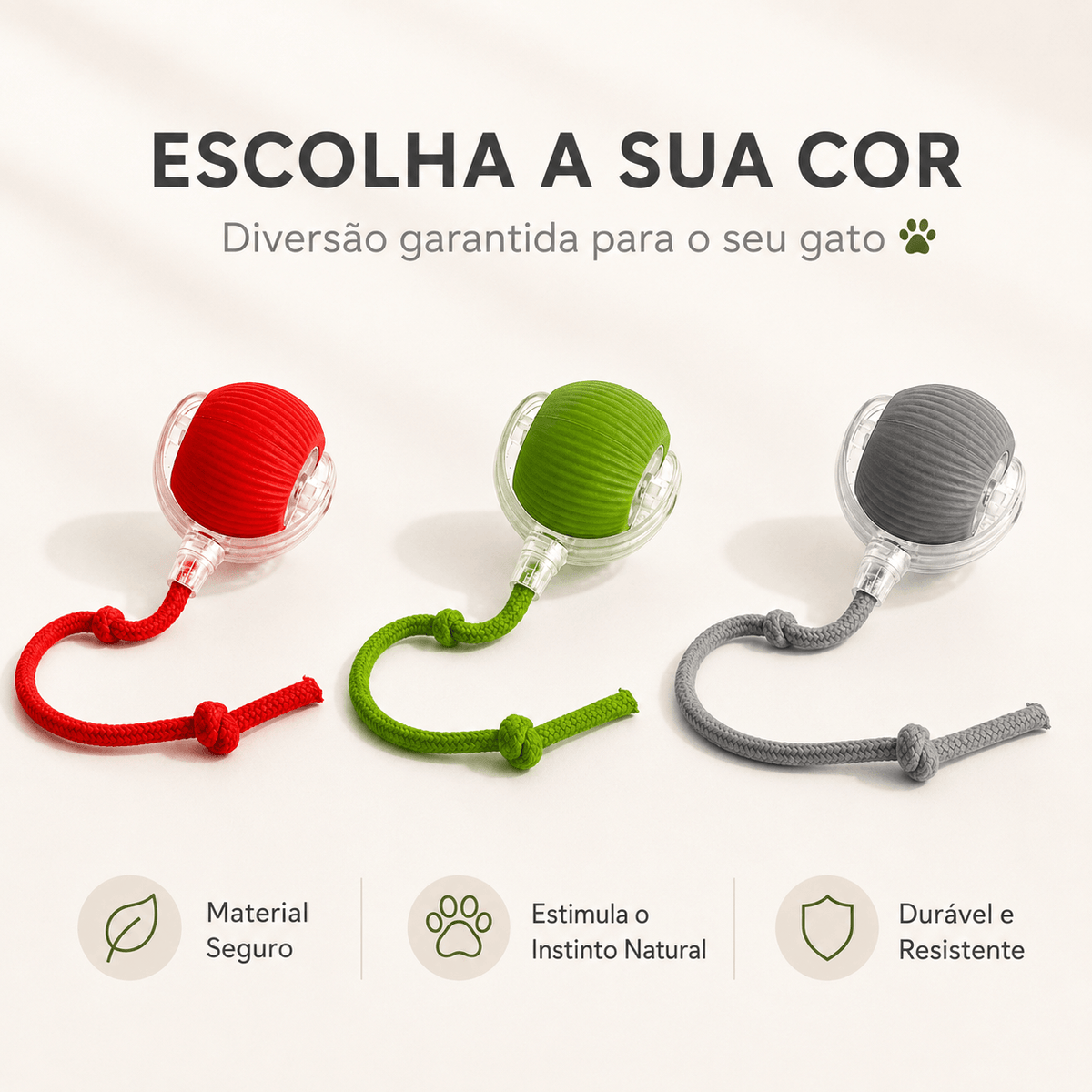 Bola de Caça Eletrónica para Gatos