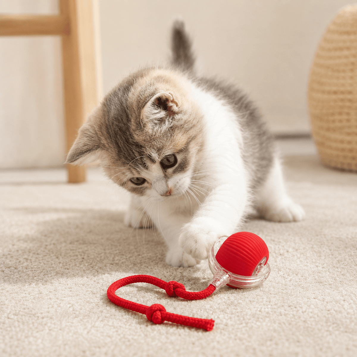 Bola de Caça Eletrónica para Gatos