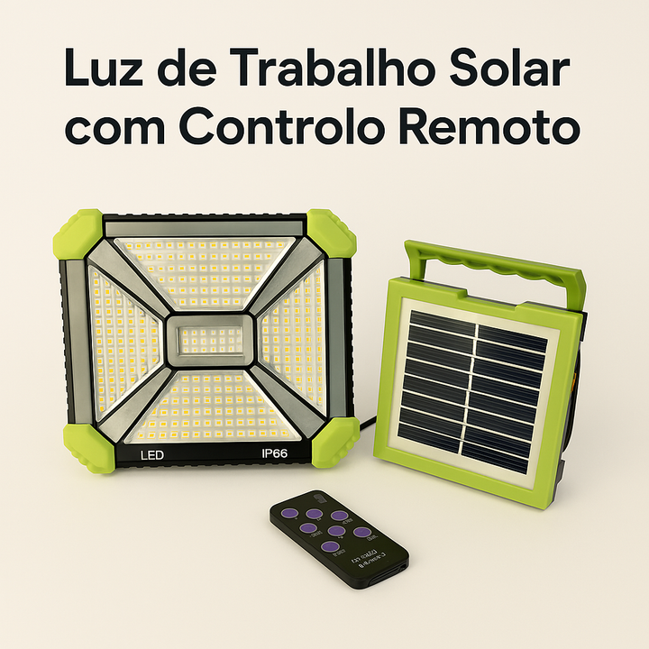 Luz de Trabalho Solar com Controle Remoto JLP-2193