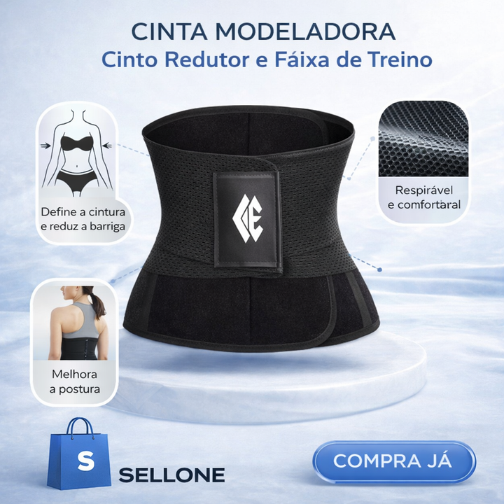 Cinta Modeladora – Cinto Redutor e Faixa de Treino