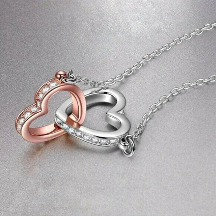 Colar Elo Eterno + Caixa Presente Rosa Preservada