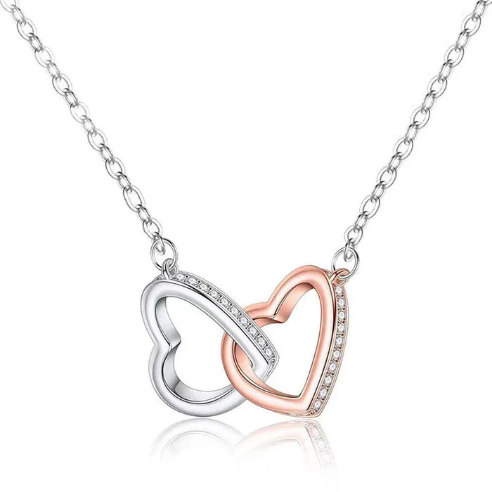 Colar Elo Eterno + Caixa Presente Rosa Preservada