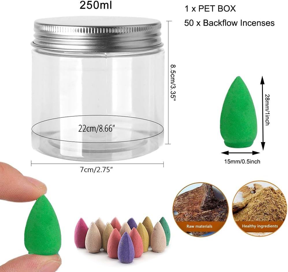 Cones de Incenso de Refluxo -  50 Unidades
