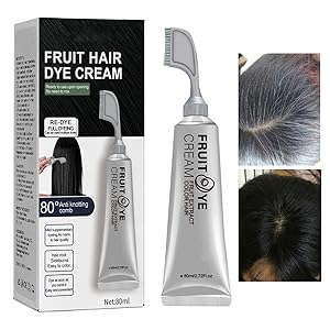 Pack 2 x Creme para o Cabelo com Pente – Cor Castanho, 80 ml