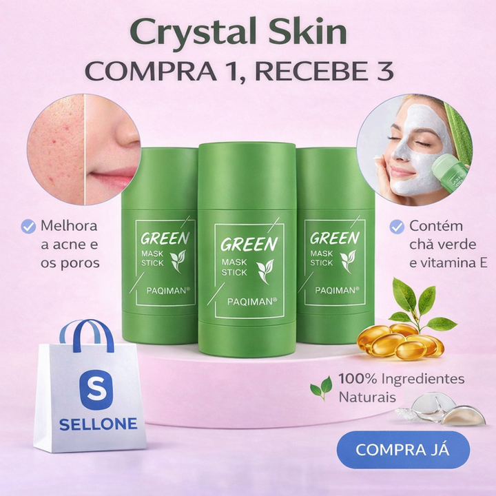 Crystal Skin - Pele Limpa e Suave - COMPRA 1 RECEBE 3