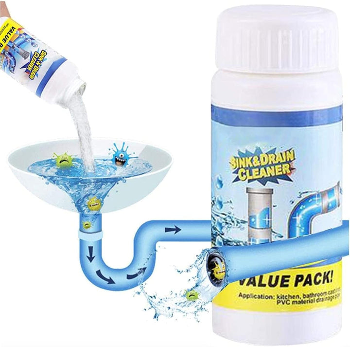 Desentupidor de Esgotos Potente 110g – Remove Entupimentos em Minutos
